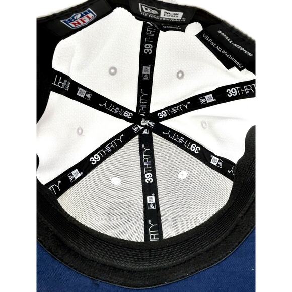 NEW ERA Los Angeles Rams 39THIRTY Stretch Flex Hat Cap Small-Medium White - Picture 10 of 13